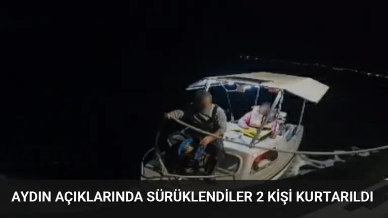 Aydın Açıklarında Sürüklendiler 2 Kişi Kurtarıldı