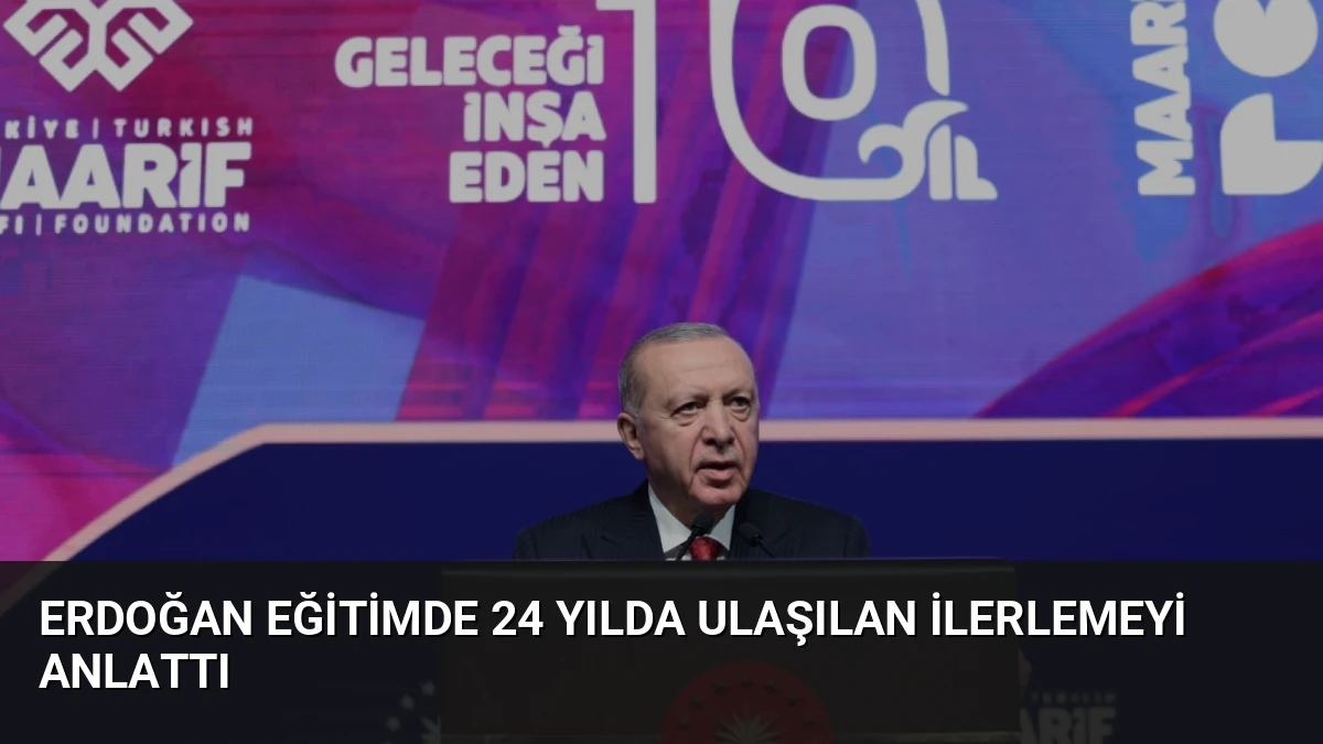 Erdoğan Eğitimde 24 Yılda Ulaşılan İlerlemeyi Anlattı