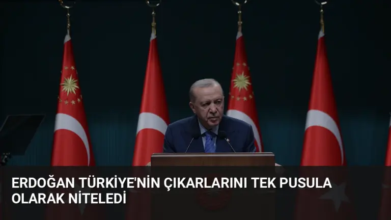 Erdoğan Türkiye'nin Çıkarlarını Tek Pusula Olarak Niteledi