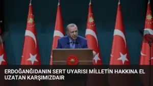 Erdoğanğıdanın Sert Uyarısı Milletin Hakkına El Uzatan Karşımızdaır
