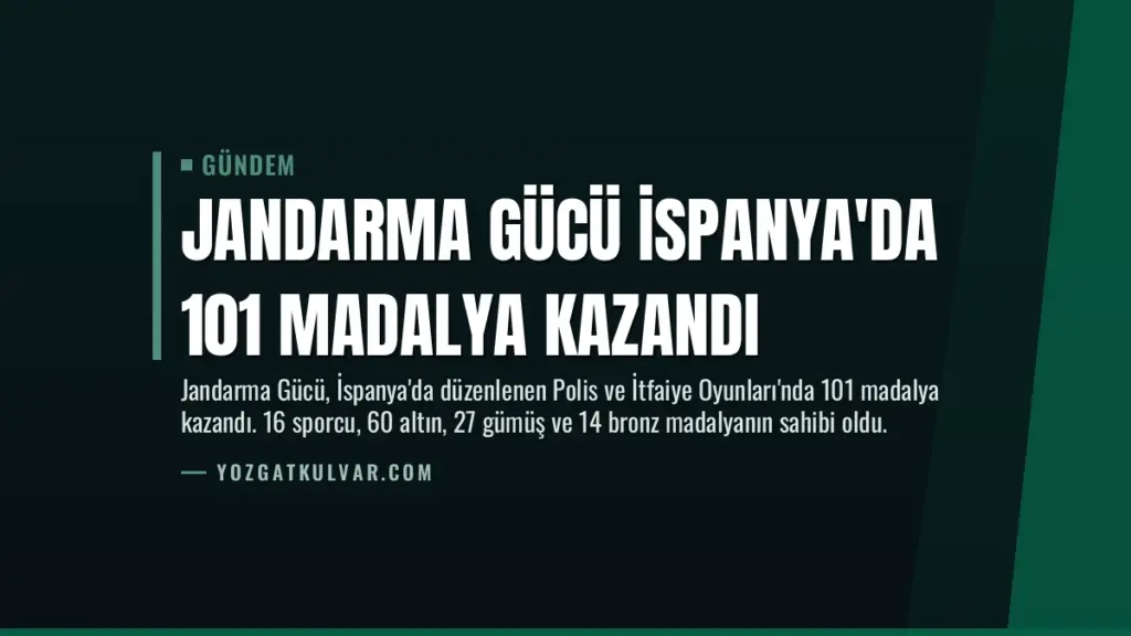 Jandarma Gücü İspanya'da 101 Madalya Kazandı
