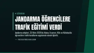 Jandarma Öğrencilere Trafik Eğitimi Verdi
