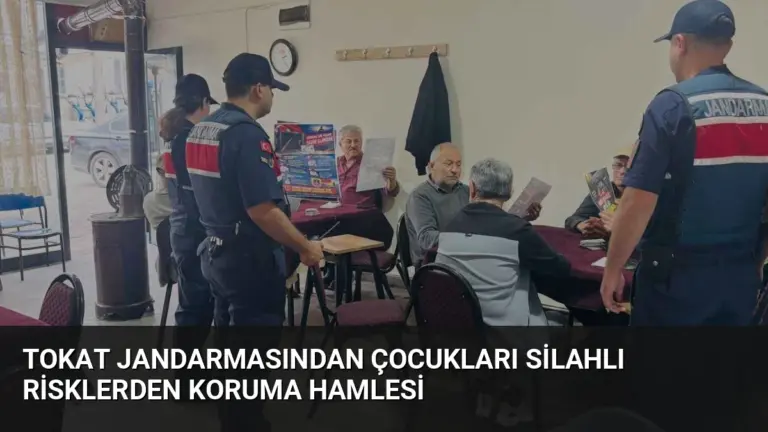 Tokat Jandarmasından Çocukları Silahlı Risklerden Koruma Hamlesi